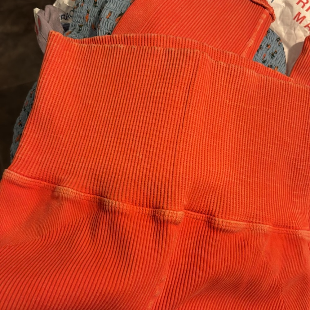 EUC FP Orange Seamless Leggings